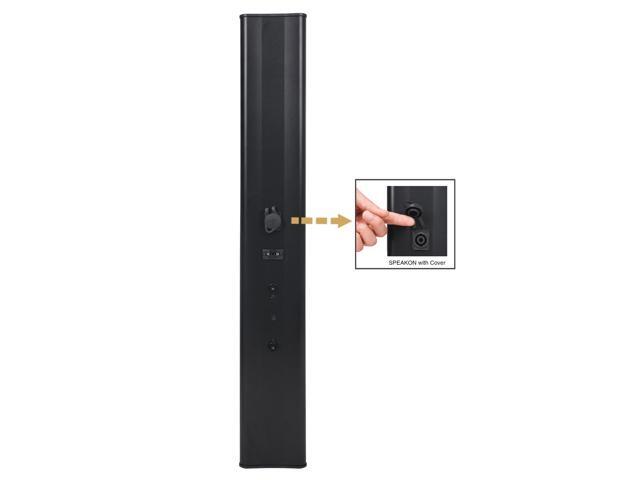 Sound Town Line Array Column PA/DJ Speaker System with One 2 x 8' Powered Subwoofer w/ DSP, TWS Bluetooth and Speaker Output, One 6 x 3' Line...