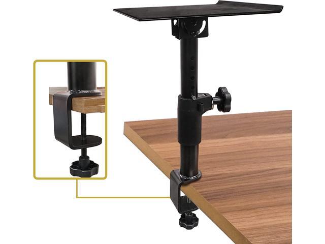 Sound Town 2-Pack Desktop Clamp-On Studio Monitor Speaker Stands with Horizontal/Vertical Speaker Orientation (STSD-DCM-PAIR)