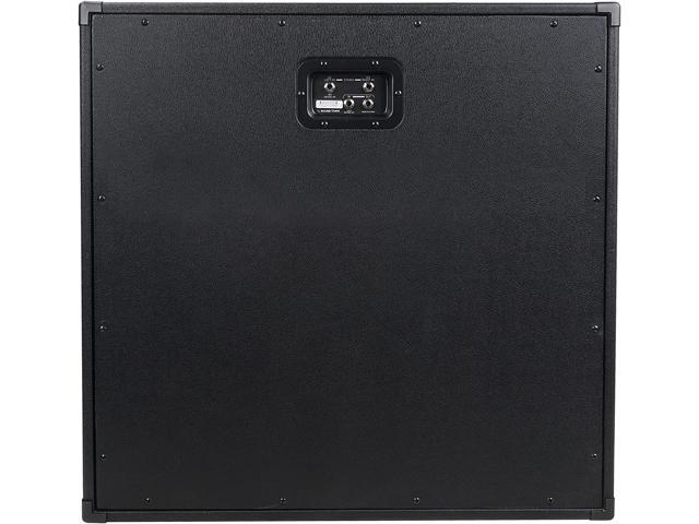 Sound Town 4x12' Empty Guitar Speaker Cabinet, Birch Plywood, Black, Wheat Cloth Grill, Compatible with Celestion/Eminence Speakers (GUC412BK-EC)