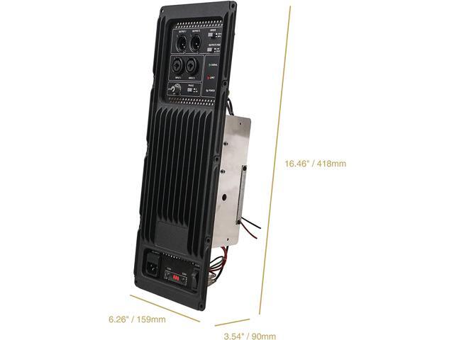 Sound Town Class-D Plate Amplifier for PA DJ Subwoofer Cabinets, 750W RMS, w/Low-Pass Filter and High-Pass Outputs (STPAS-G1DSP)