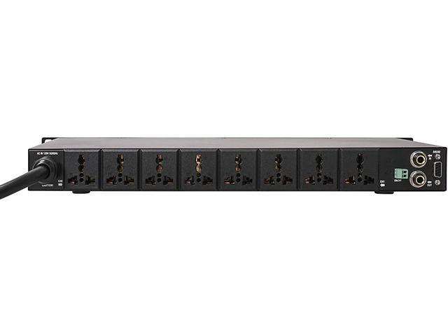 Sound Town Rack-Mountable AC Power Conditioner/Sequencer with 10 Outlets, Aluminum Panel, Protection, Voltage Display, for Stage, Studio, Home...