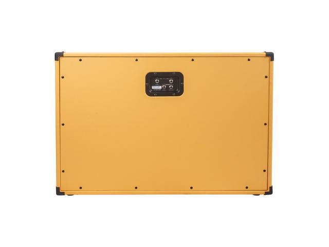 Sound Town 2 x 12 Guitar Speaker Cabinet, Birch Plywood, Orange Tolex, Wheat Cloth Grille (GUC212OR)