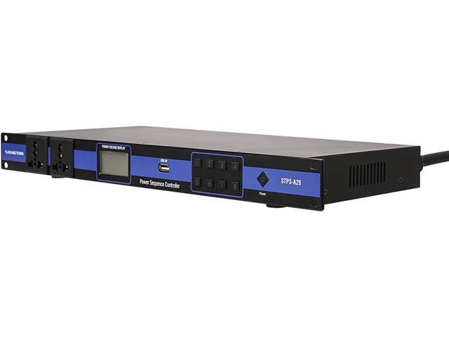 Sound Town Rack-Mountable AC Power Conditioner/Sequencer with 10 Outlets, Aluminum Panel, Protection, Voltage Display, for Stage, Studio, Home...