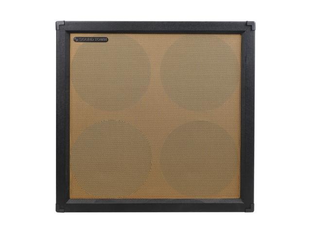 Sound Town 4 x 12' 260W Guitar Speaker Cabinet, Birch Plywood, Black Tolex, Wheat Cloth Grille (GUC412BK)