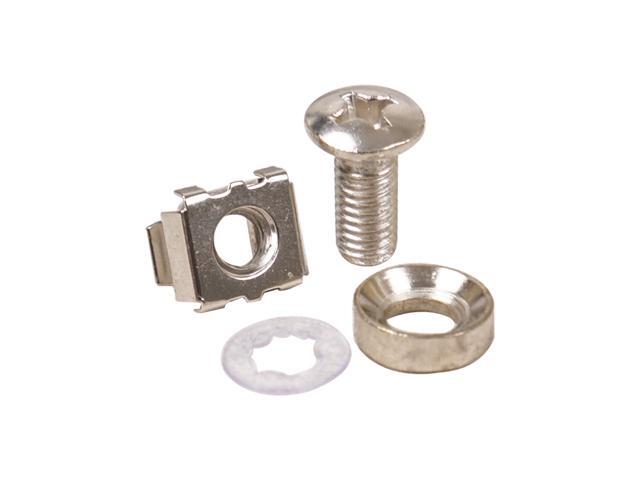 Sound Town M6 Rack Screws and Cage Nuts, 100 Sets, for Rack Cases, Server Mounting, Enclosures (STCN-M6X100)