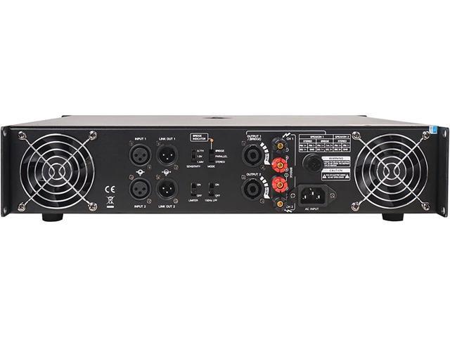 Sound Town 2-Channel 1500W Rack Mountable Professional Power Amplifier with Low Pass Filter, LCD Display (NIX-A6PRO)