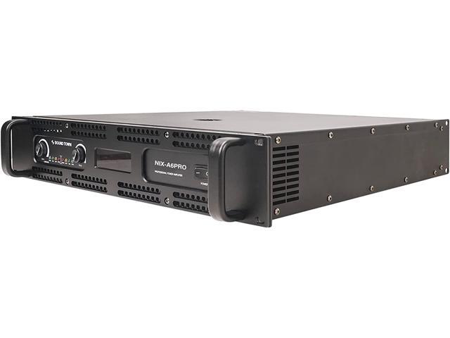 Sound Town 2-Channel 1500W Rack Mountable Professional Power Amplifier with Low Pass Filter, LCD Display (NIX-A6PRO)