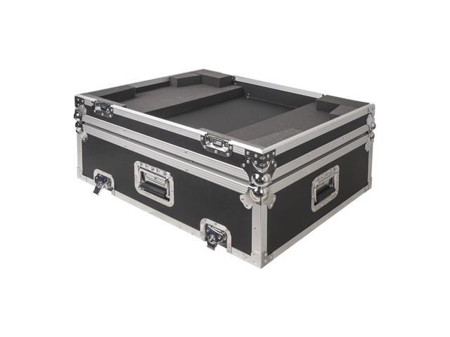 Sound Town ATA Plywood Mixer Case with Interior Foam Protection and Recessed Wheels, for Behringer X32 Compact Digital Mixer (STRC-X32COMP)
