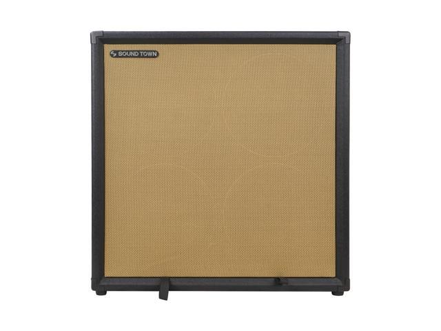 Sound Town 4 x 10 800W Bass Cabinet w/Horn, 8-ohm, 50oz Magnet, 3 Voice Coil, Birch Plywood, Black Tolex (BGC410BK)