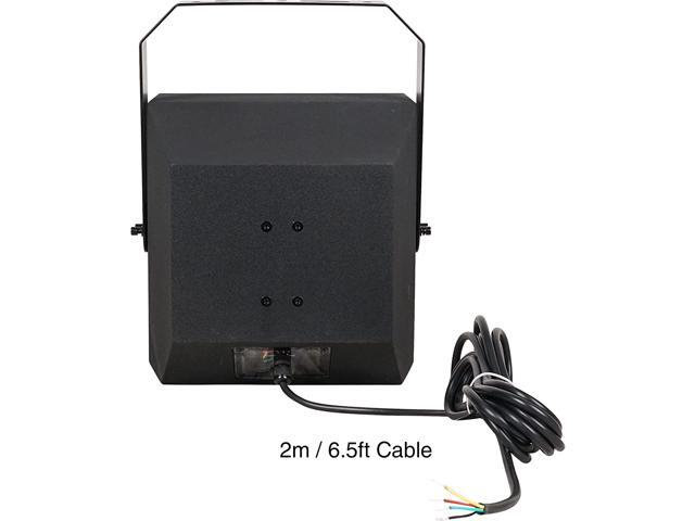 Sound Town IP55 Certified 2-Way 70V/100V 8' Coaxial Weather-Resistant Installation Loudspeaker w/U Bracket, Black (TITAN-8B)