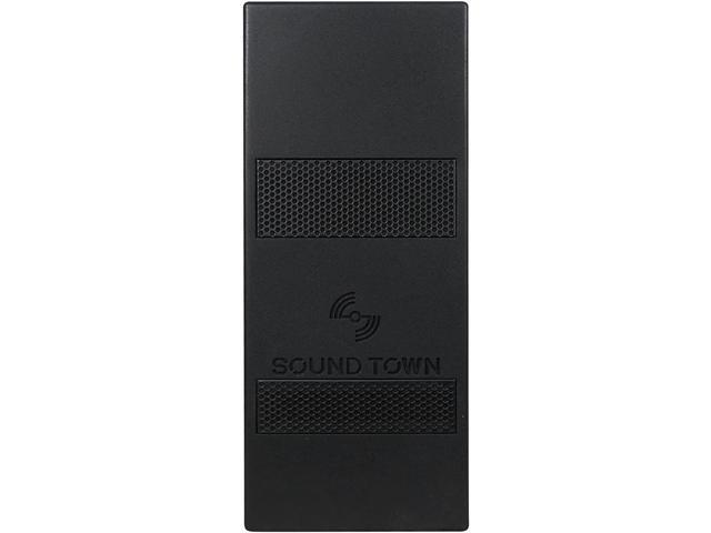 Sound Town IP55 Certified Dual 8' Weather-Resistant Subwoofer with Folded Horn Design, Black (TITAN-S28B)