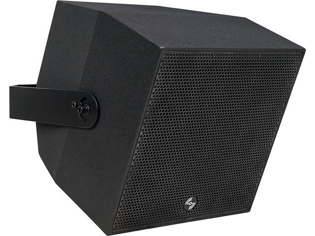 Sound Town IP55 Certified 2-Way 70V/100V 8' Coaxial Weather-Resistant Installation Loudspeaker w/U Bracket, Black (TITAN-8B)