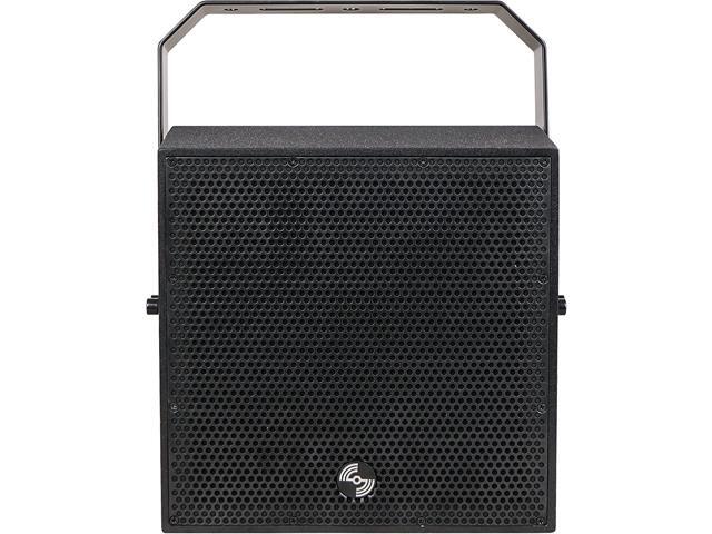 Sound Town IP55 Certified 2-Way 70V/100V 6' Coaxial Weather-Resistant Installation Loudspeaker with U Bracket, Black (TITAN-6B)