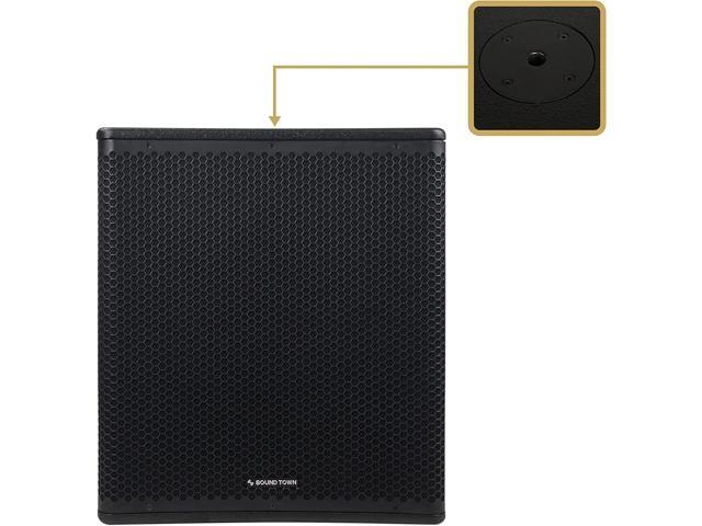 Sound Town METIS Series 2400 Watts 18' Powered PA/DJ Subwoofer with Class-D Amplifier, Painting Plywood, Black (METIS-PRO18AS)