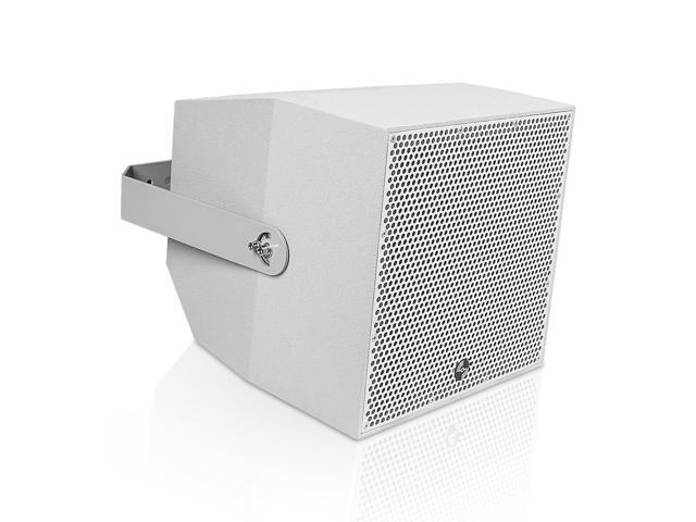 Sound Town IP55 Certified 2-Way 70V/100V 10' Coaxial Weather-Resistant Installation Loudspeaker with U Bracket, Gray (TITAN-10G)