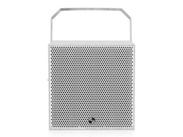 Sound Town IP55 Certified 2-Way 70V/100V 10' Coaxial Weather-Resistant Installation Loudspeaker with U Bracket, Gray (TITAN-10G)