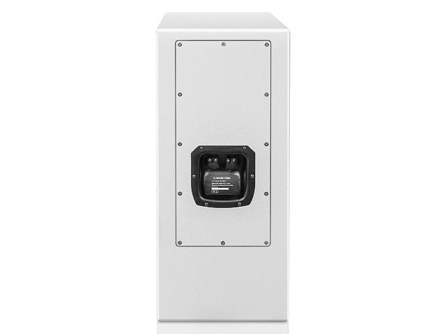 Sound Town IP55 Certified Dual 8' Weather-Resistant Subwoofer with Folded Horn Design, Gray (TITAN-S28G)