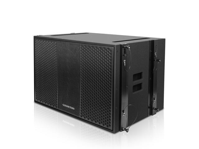 Sound Town ZETHUS Series 18 1600W Powered Line Array Subwoofer, Black (ZETHUS-118SPW)