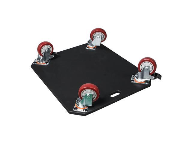 Sound Town Replacement Caster Board for Road/Rack Case, with 4-inch Wheels and Brakes (STRC-CB)