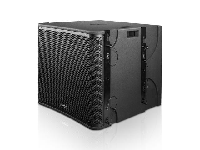 Sound Town ZETHUS Series 18 1600W Line Array Subwoofer, Versatile Installations, Black (ZETHUS-VX118S)