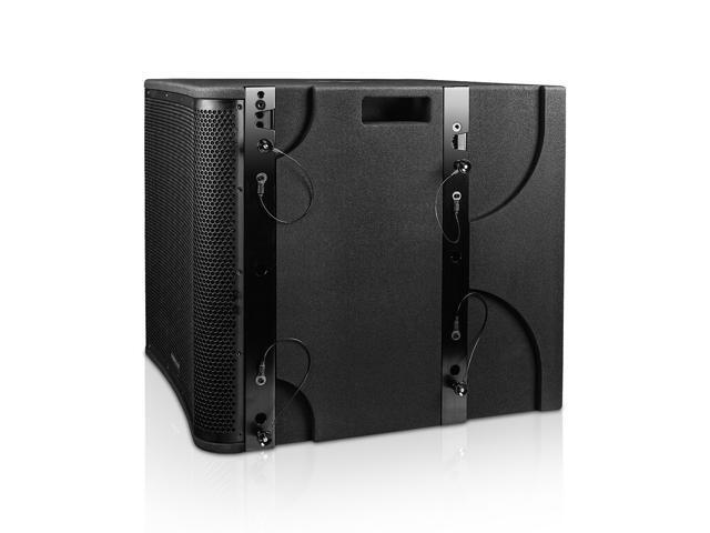 Sound Town ZETHUS Series 18 1600W Powered Line Array Subwoofer, Versatile Installations, Black (ZETHUS-VX118SPW)