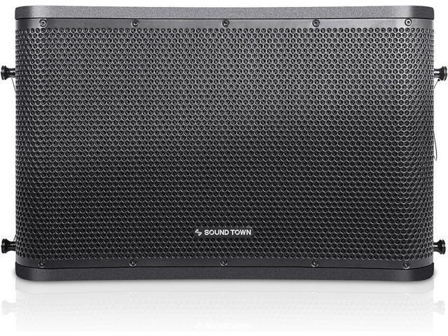 Sound Town ZETHUS Series Powered Line Array Speaker System with One 18-inch Subwoofer, Three 12-inch Line Array Speakers, Versatile Installations,...