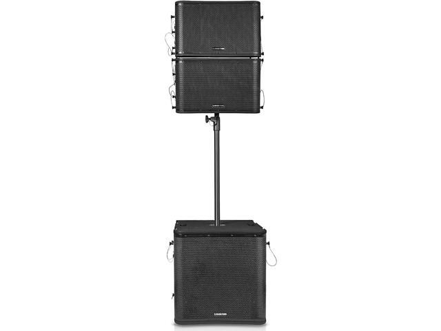 Sound Town ZETHUS Series Powered Line Array Speaker System with One 18-inch Subwoofer, Two 12-inch Line Array Speakers, Versatile Installations,...