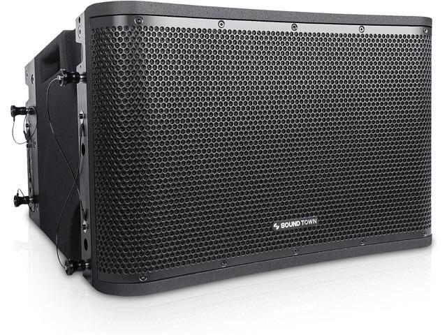 Sound Town ZETHUS Series Powered Line Array Speaker System with One 18-inch Subwoofer, Two 12-inch Line Array Speakers, Versatile Installations,...