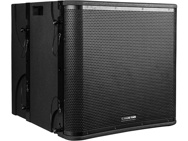 Sound Town ZETHUS Series Passive Line Array Speaker System with One 18-inch Subwoofer, Three 12-inch Line Array Speakers, Versatile Installations,...
