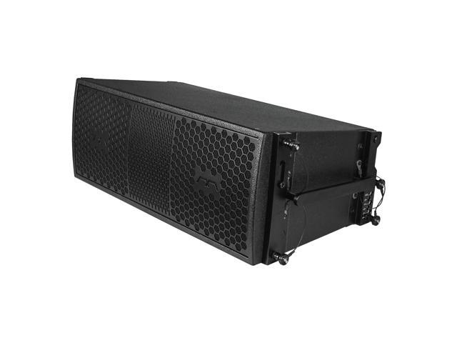 Sound Town Mode Audio Series 2 x 8' Line Array Loudspeakers, with Italian Neodymium Drivers, Plywood, Full-Range / Bi-Amp Switchable, Aluminum Side...