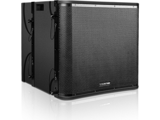 Sound Town ZETHUS Series Passive Line Array Speaker System with One 18-Inch Subwoofer, Two 12-inch Line Array Speakers, One Caster Board,...