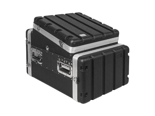 Sound Town Lightweight and Compact 6U ATA ABS Rack Case, with Slant Mixer Top, 21' Depth, 10U Top and 6U Side Spaces (STMR-A10X6U)