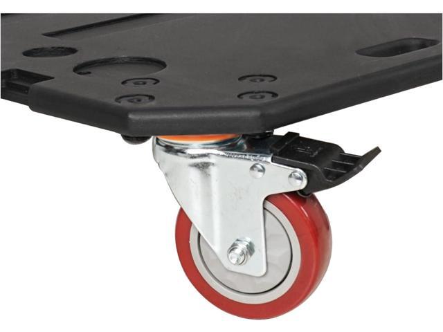 Sound Town Plywood Caster Board, for Sound Town Rack Cases, with 4-inch Wheels and Brakes (STRC-ACB2)