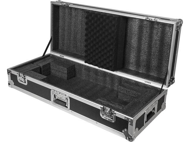 Sound Town Plywood 49-Note Keyboard ATA Flight Case, with Recessed Handles and Latches, High-density Foam Interior (STRC-KB49W)