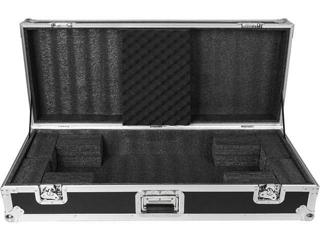 Sound Town Plywood 49-Note Keyboard ATA Flight Case, with Recessed Handles and Latches, High-density Foam Interior (STRC-KB49W)