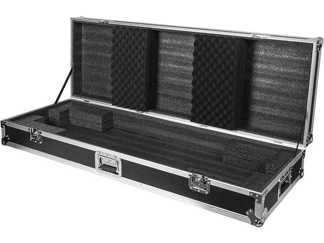 Sound Town Plywood 88-Note Keyboard ATA Flight Case, with Recessed Wheels, Handles and Latches, High-density Foam Interior (STRC-KB88W)