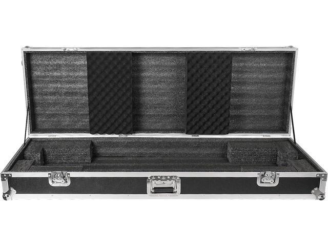 Sound Town Plywood 88-Note Keyboard ATA Flight Case, with Recessed Wheels, Handles and Latches, High-density Foam Interior (STRC-KB88W)