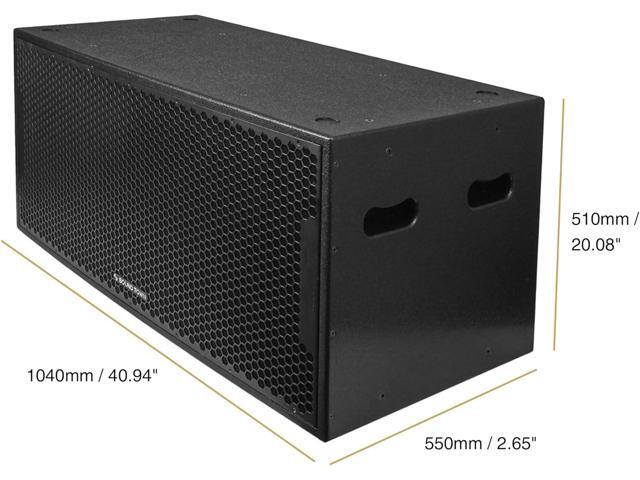 Sound Town CARME Series Dual 18' 3200W PA/DJ Powered Subwoofer with DSP, 2-Channel Class-D, 4' Voice Coil, Birch Plywood, Bass Reinforcement, for...