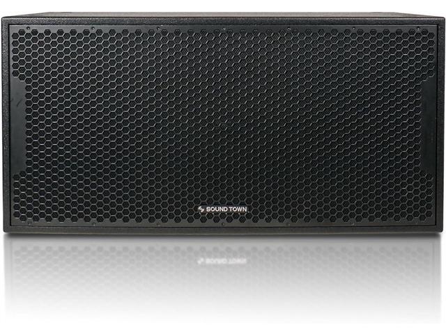 Sound Town CARME Series Dual 18' 3200W PA/DJ Powered Subwoofer with DSP, 2-Channel Class-D, 4' Voice Coil, Birch Plywood, Bass Reinforcement, for...