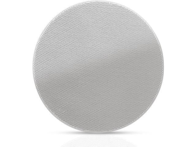 Sound Town Pair of 6.5' Coaxial in-Ceiling Speakers with Metal Backcan and Tile Rails, 70V/100V/8-Ohm Switchable, Magnetic Grill, White (STCS6C-PAIR)