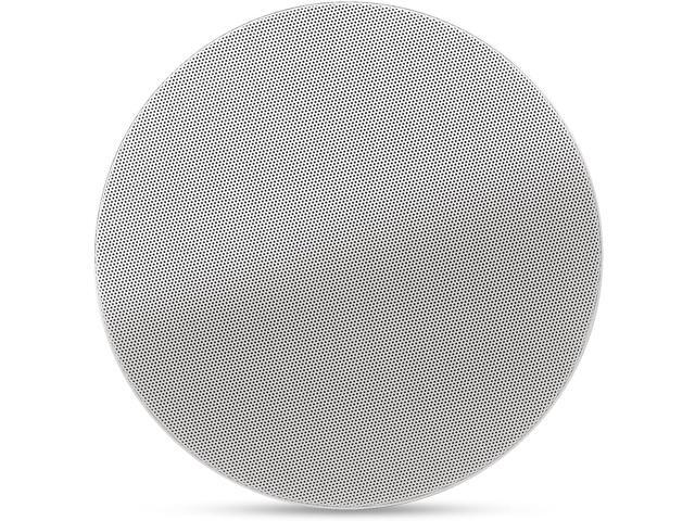 Sound Town Pair of 8' Coaxial in-Ceiling Speakers with Metal Backcan and Tile Rails, 70V/100V/8-Ohm Switchable, Magnetic Grill, White (STCS8C-PAIR)