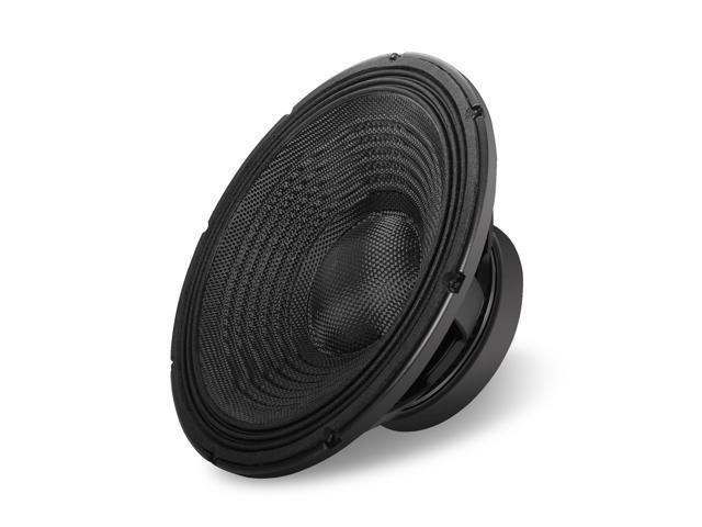Sound Town 18' 2400W Water-Resistant Passive Line Array Subwoofer with 4.5' Voice Coil, Carbon Fiber Cone, Black (ZETHUS-IP118S)