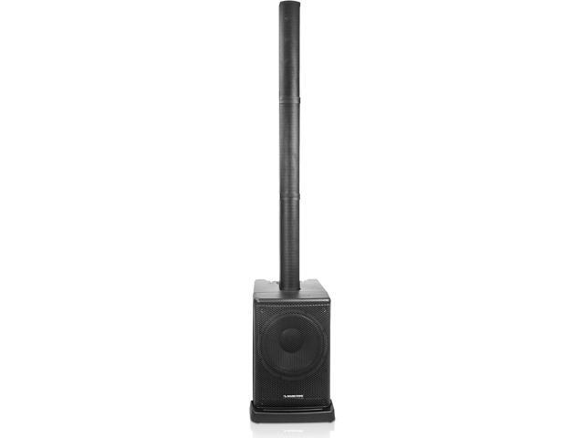 Sound Town Pair of Portable Column Speaker System, with Two Powered Subwoofers, Two Column Speakers, Three Handheld Microphones (CARPO-L2MKT3)