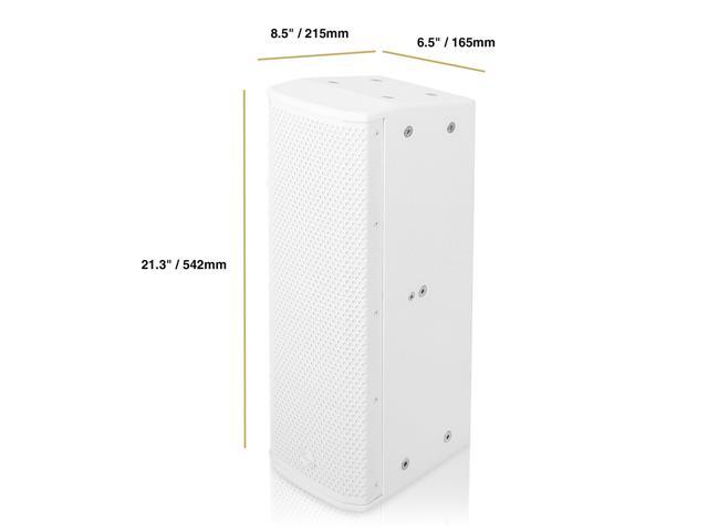 Sound Town Pair of High-Power 500W Passive Column Line Array Speakers with 2x5 Woofers, Dual Compression Drivers, Birch Plywood, Wall Mount,...