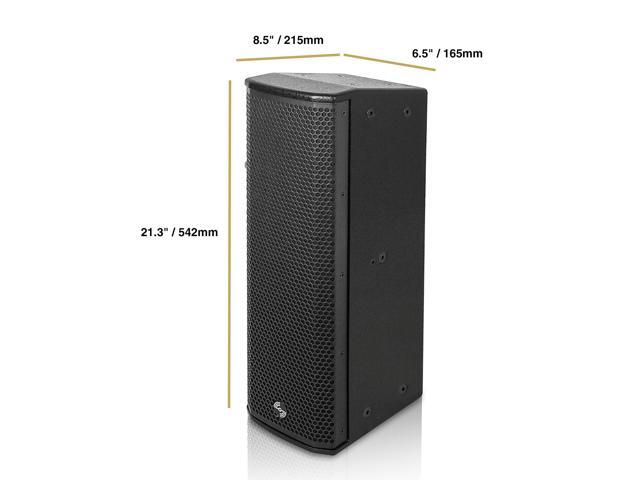 Sound Town Pair of High-Power 500W Passive Column Line Array Speakers with 2x5 Woofers, Dual Compression Drivers, Birch Plywood, Wall Mount,...