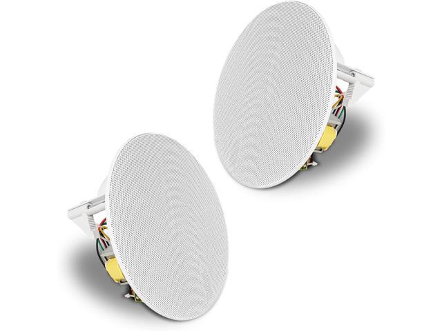 Sound Town Commercial Restaurant Bluetooth Amplifier + in-Ceiling Speaker Set, with One 6-Zone 70V/100V Amplifier with Bluetooth, 12 x Two-Way...
