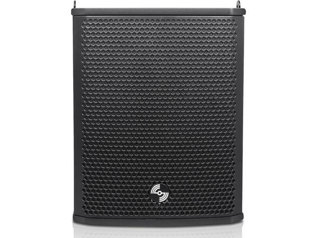 Sound Town ZETHUS Series 2-Pack Ultra-Compact Powered Line Array PA Speakers, with Class-D amp, DSP, for Live Sound, Stage, Clubs, Churches and...