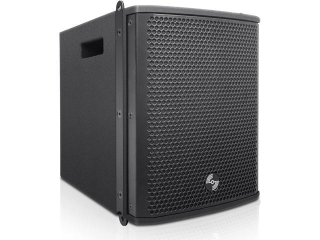 Sound Town ZETHUS Series 2-Pack Ultra-Compact Powered Line Array PA Speakers, with Class-D amp, DSP, for Live Sound, Stage, Clubs, Churches and...