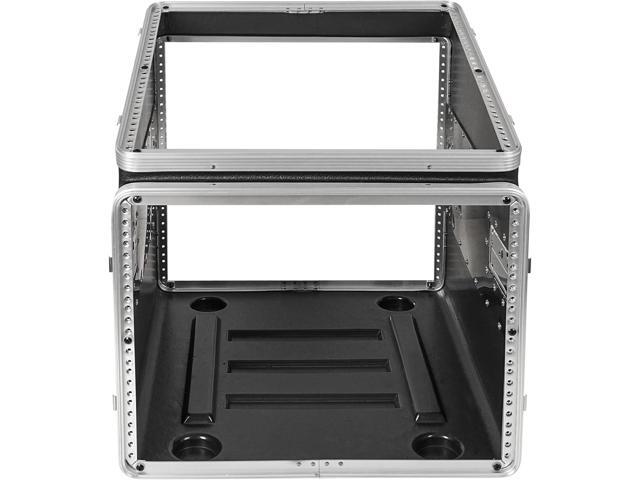 Sound Town Lightweight and Compact 8U ATA ABS Rack Case, with Slant Mixer Top, 21' Depth, 10U Top and 8U Side Spaces (STMR-A10X8U)