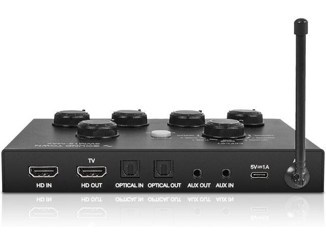 Sound Town 16 Channels Wireless Microphone Karaoke Mixer System w/ 2 Wireless Mics, HD ARC, Optical (Toslink), AUX, Supports Smart TV, Media Box,...